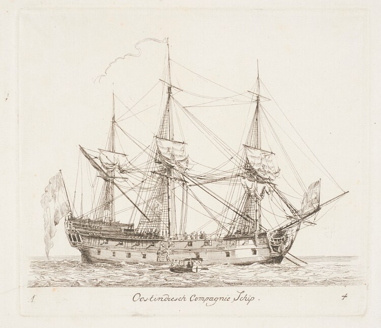 Illustration of a dutch VOC Ship